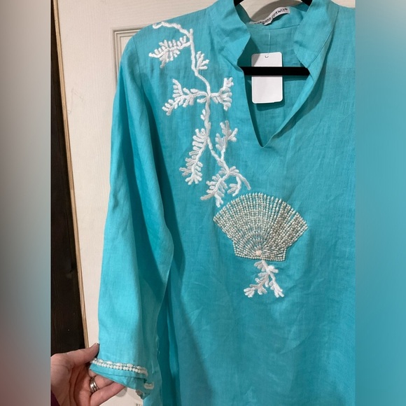 Barbara Gerwit Embroidered Beaded Blouse - Picture 3 of 3